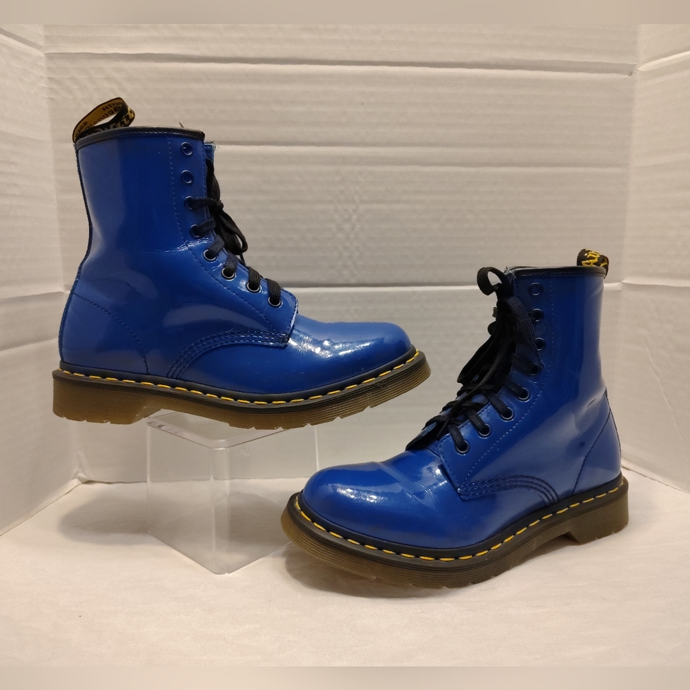Dr. Martens Patent Lamp Women Boots # 8 US